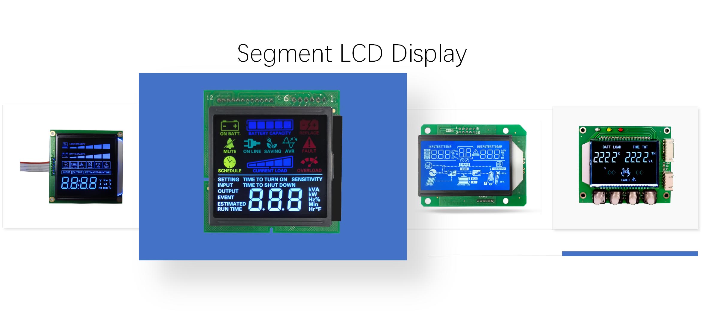 Qual è il principio di funzionamento del display LCD a segmenti?