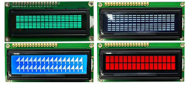 Quanti colori sono disponibili per il display LCD a caratteri 16x2?