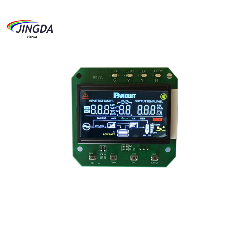 Modulo LCM con display LCD positivo a 7 segmenti