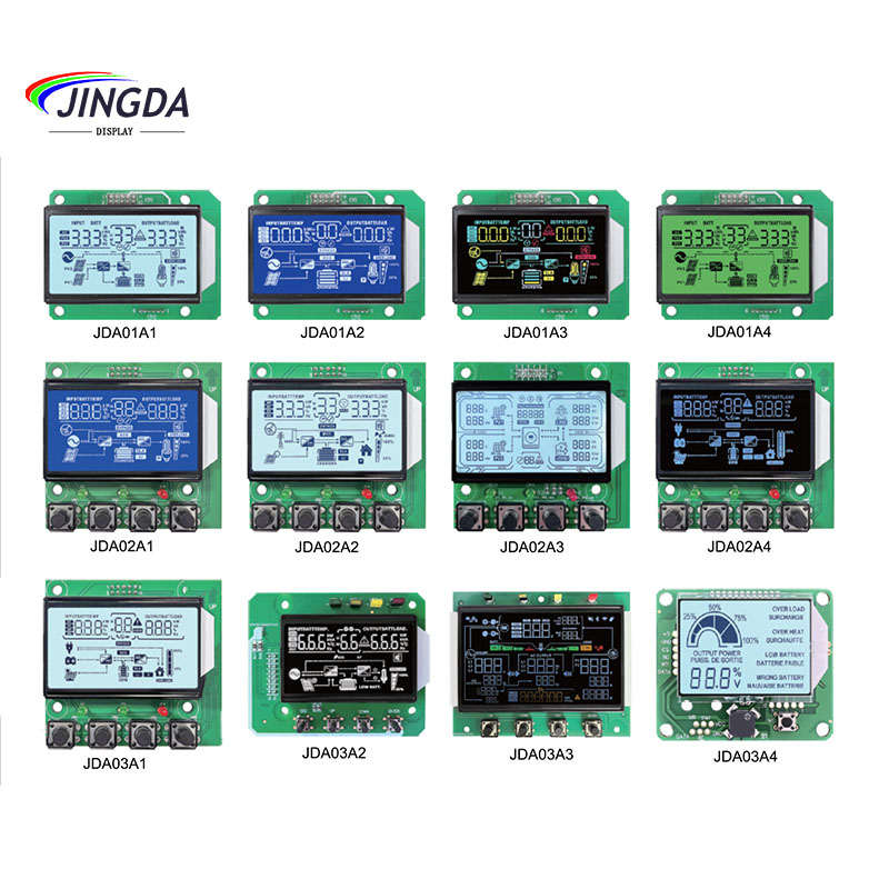 Display LCD a segmenti per inverter fotovoltaico